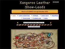 Tablet Screenshot of kangarooleatherleads.com